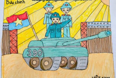 Liên đọi trường TH số 1 Phổ Thạnh hưởng ứng cuộc thi sưu tập và tìm hiểu tem bưu chính năm 2025