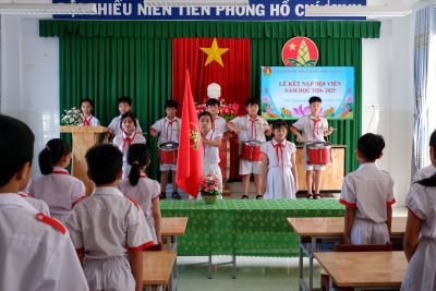Lễ kết nạp Đội viên đợt 1 năm học 2024-2025