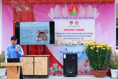 Tuyên truyền Luật trẻ em 2016 và triển khai đề án “Đoàn TNCS Hồ Chí Minh thúc đẩy quyền tham gia của trẻ em vào các vấn đề về trẻ em gia đoạn 2023-2027”. 